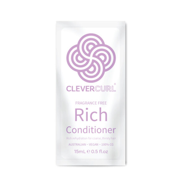 Clever Curl Fragrance Free Rich Conditioner 15ml - Free Gift