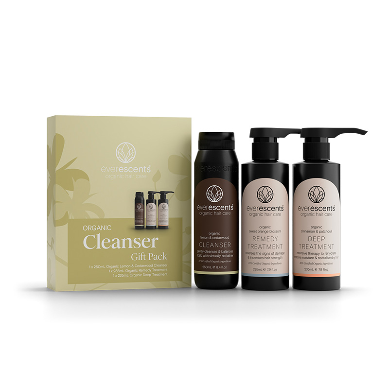 EverEscents Organic Lemon & Cedarwood Cleanser Gift Pack